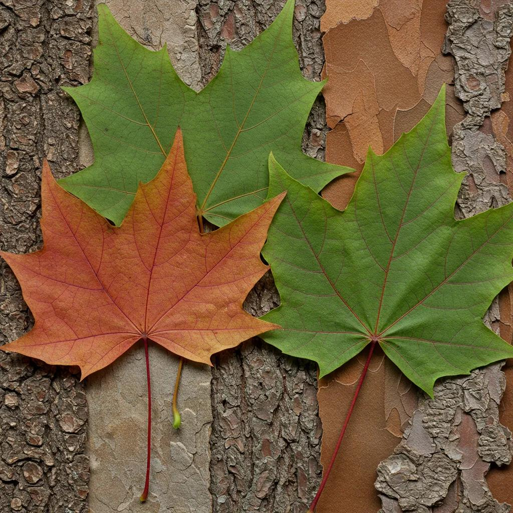 A detailed look at the varied leaf shapes and bark textures of North Carolina's native trees